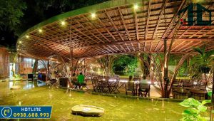 Những cách trang trí quán cafe bằng nguyên liệu tre trúc độc đáo